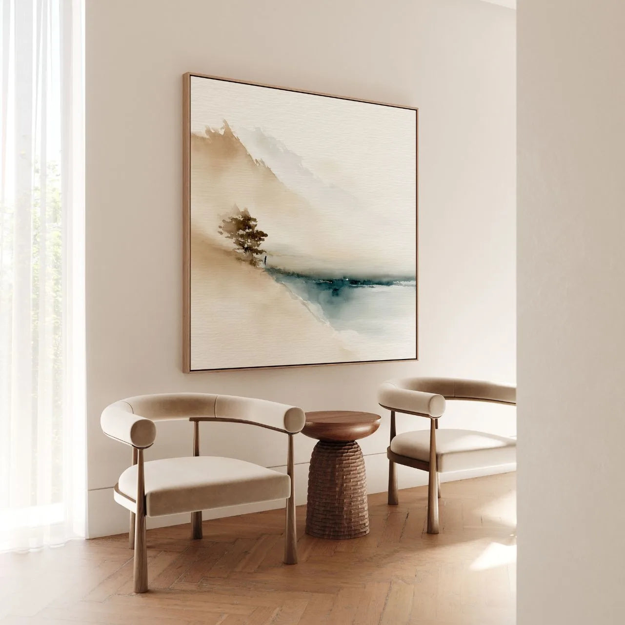 Toile encadrée – Silence au rivage