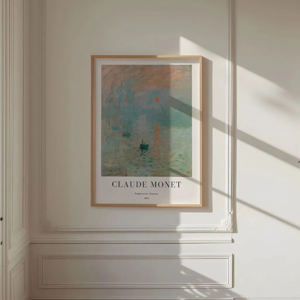 Monet Impression Sunrise Poster