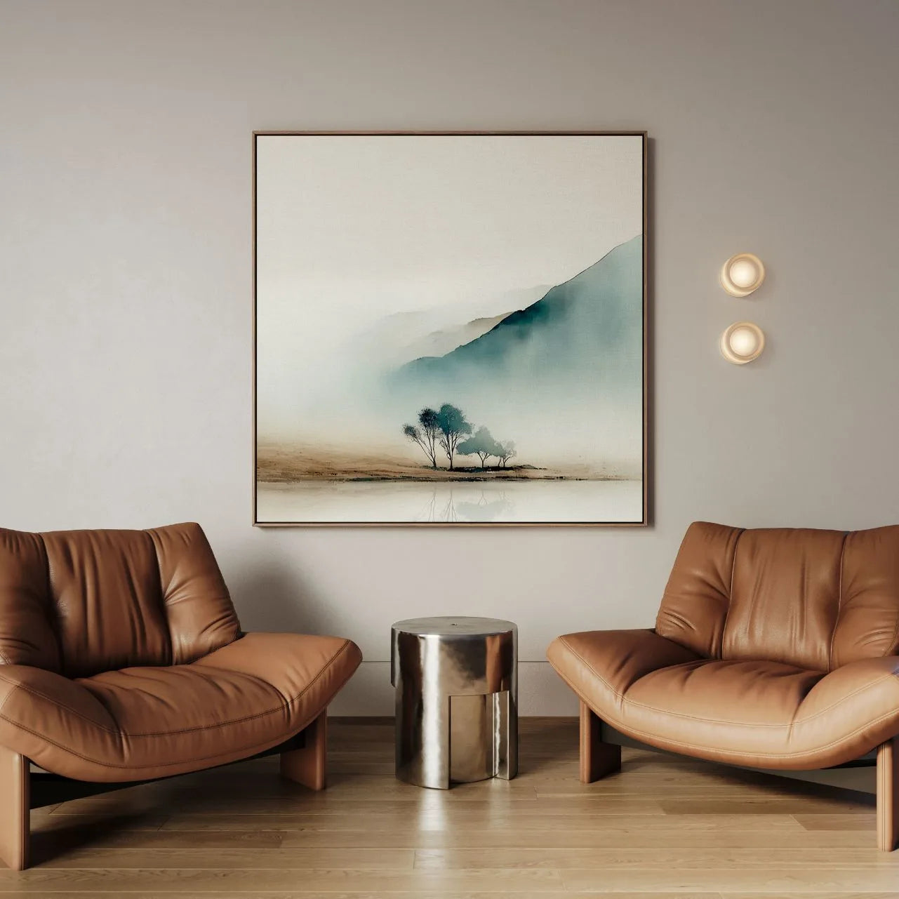 Toile encadrée – Brume du matin