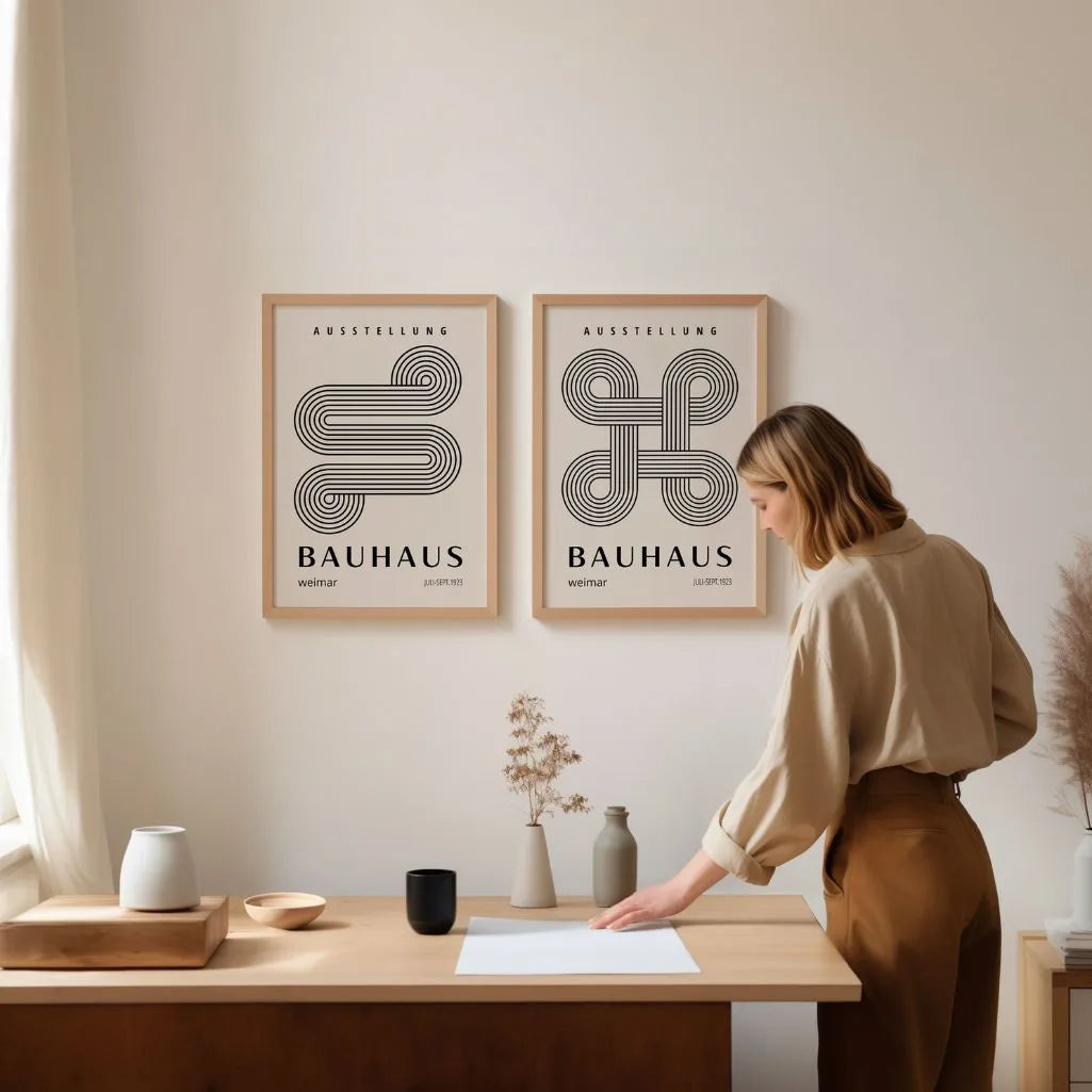 Bauhaus Linee – Set di 2 poster