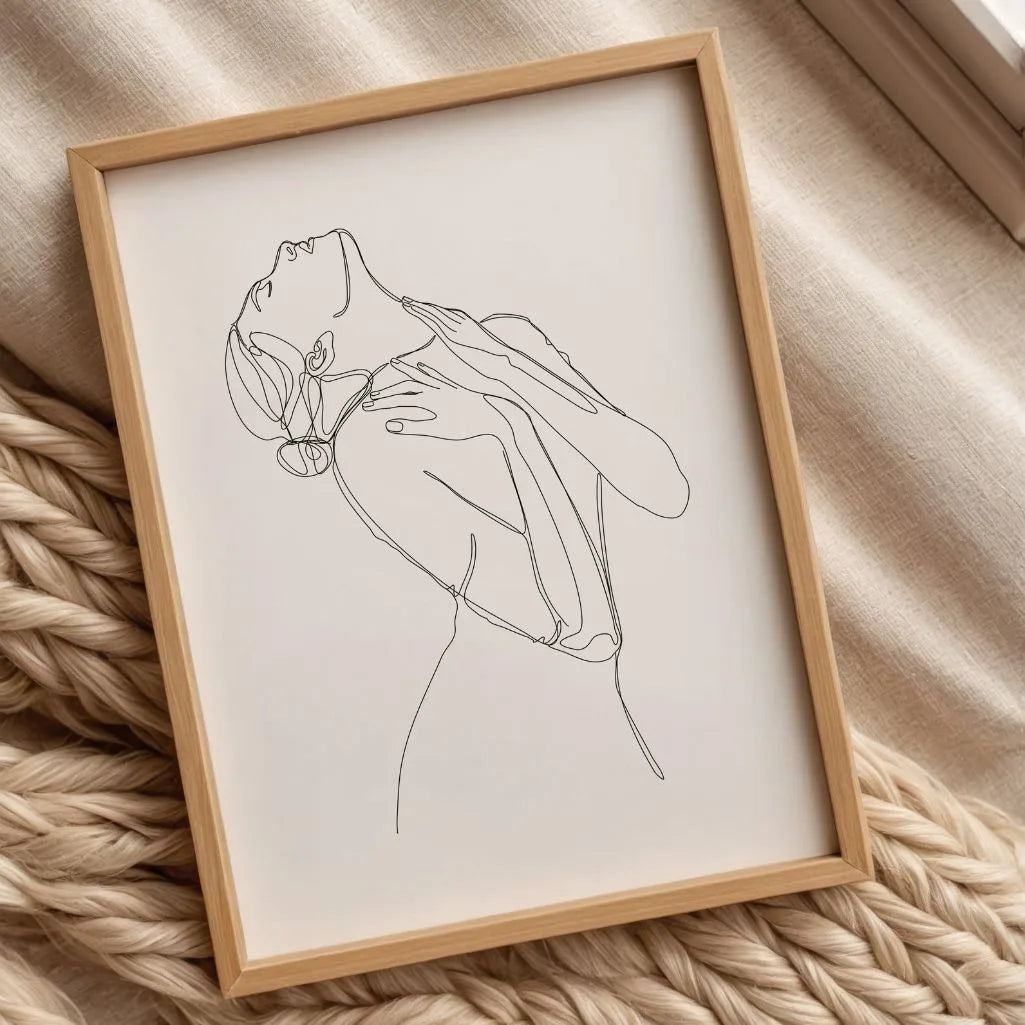 Line Art Sensual Figure Poster