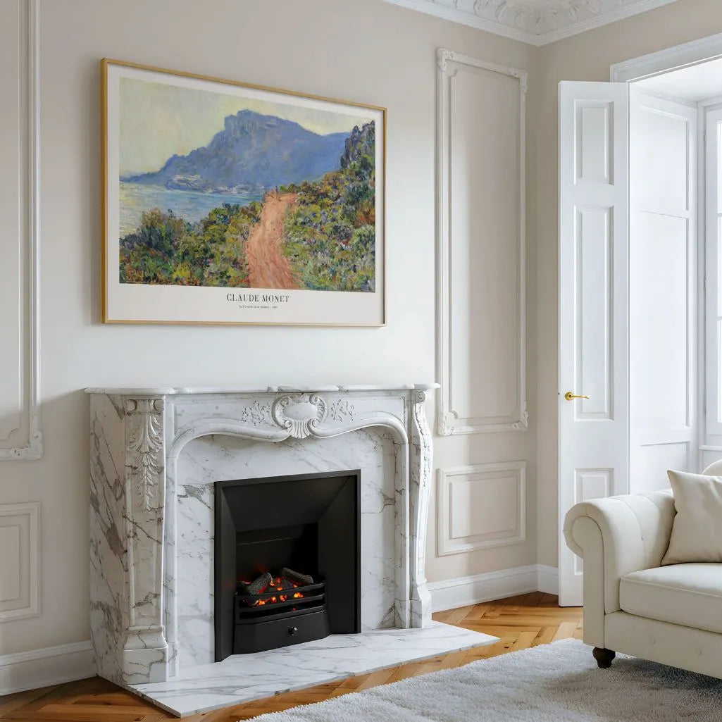 Claude Monet – La Corniche vicino a Monaco Poster