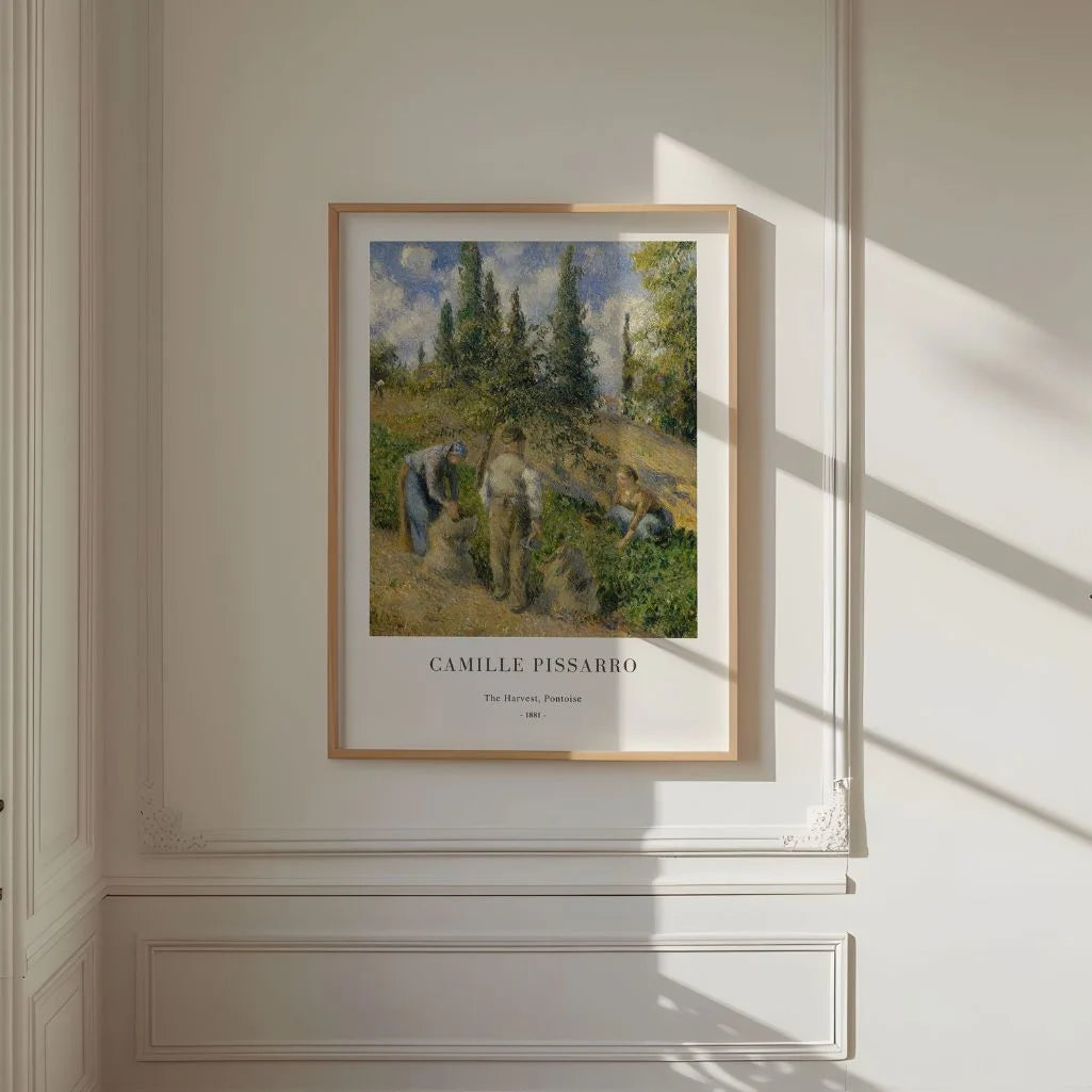 Pissarro The Harvest Pontoise Poster