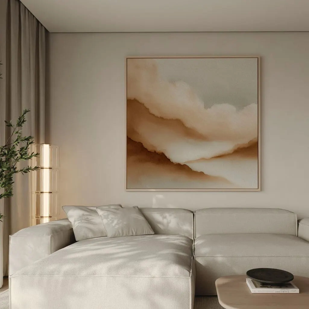 Toile encadrée – Brume de sable
