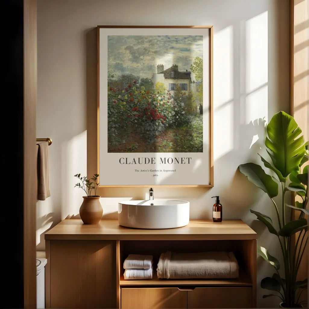 Claude Monet – Le Jardin de l’artiste à Argenteuil Affiche