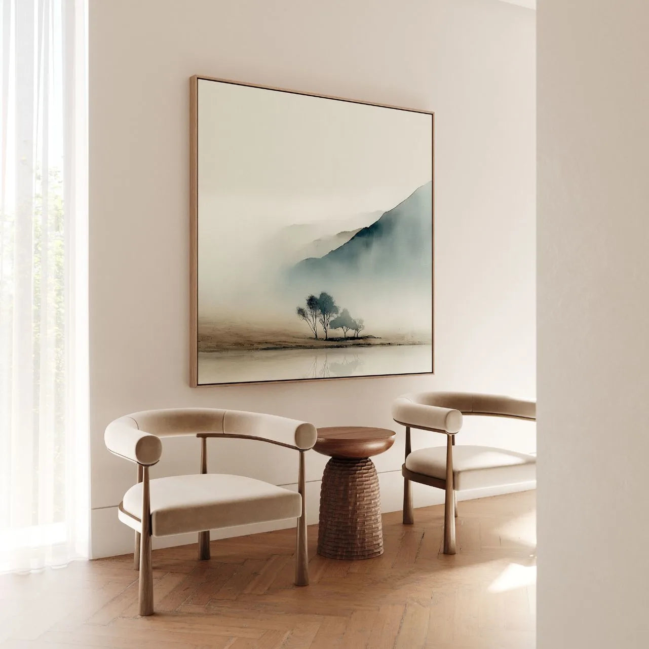 Toile encadrée – Brume du matin