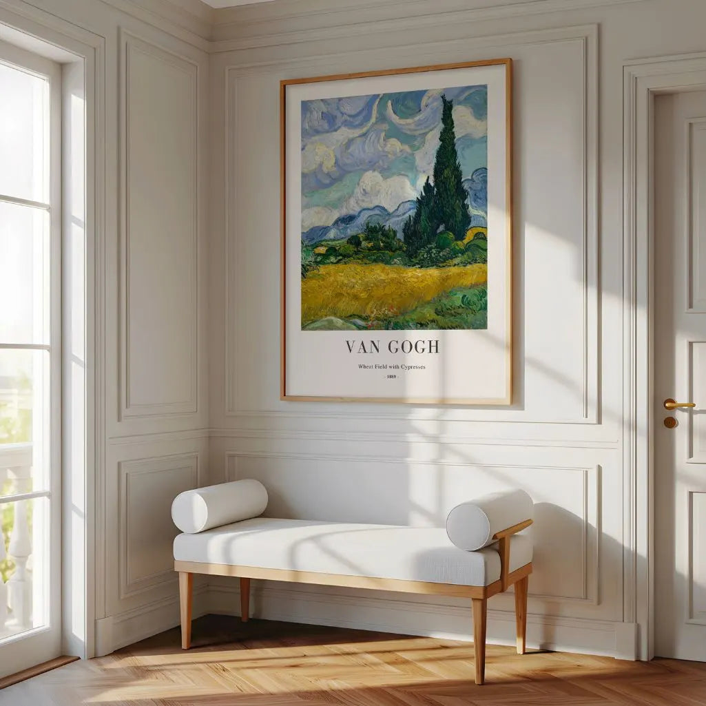 Affiche Vincent van Gogh – Champ de blé aux cyprès
