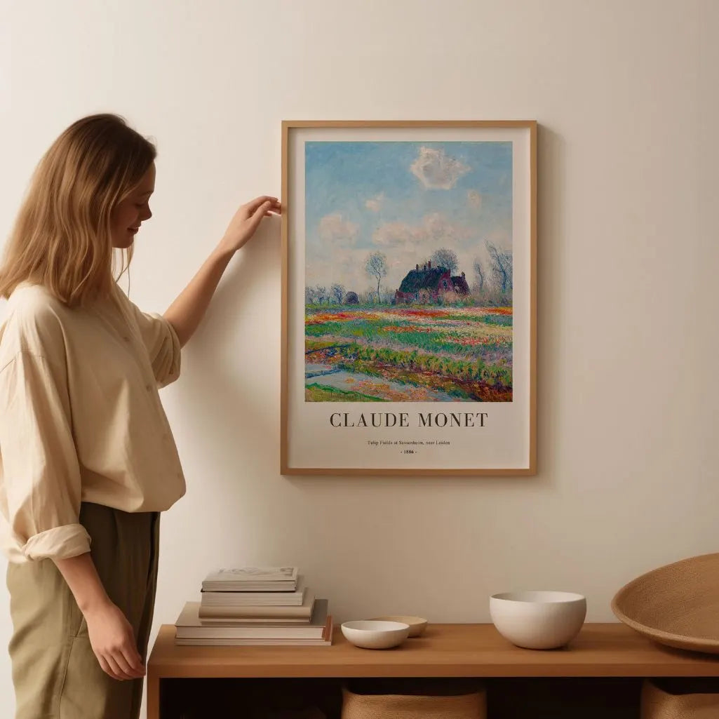 Claude Monet – Tulpenfelder bei Sassenheim (nahe Leiden) Poster