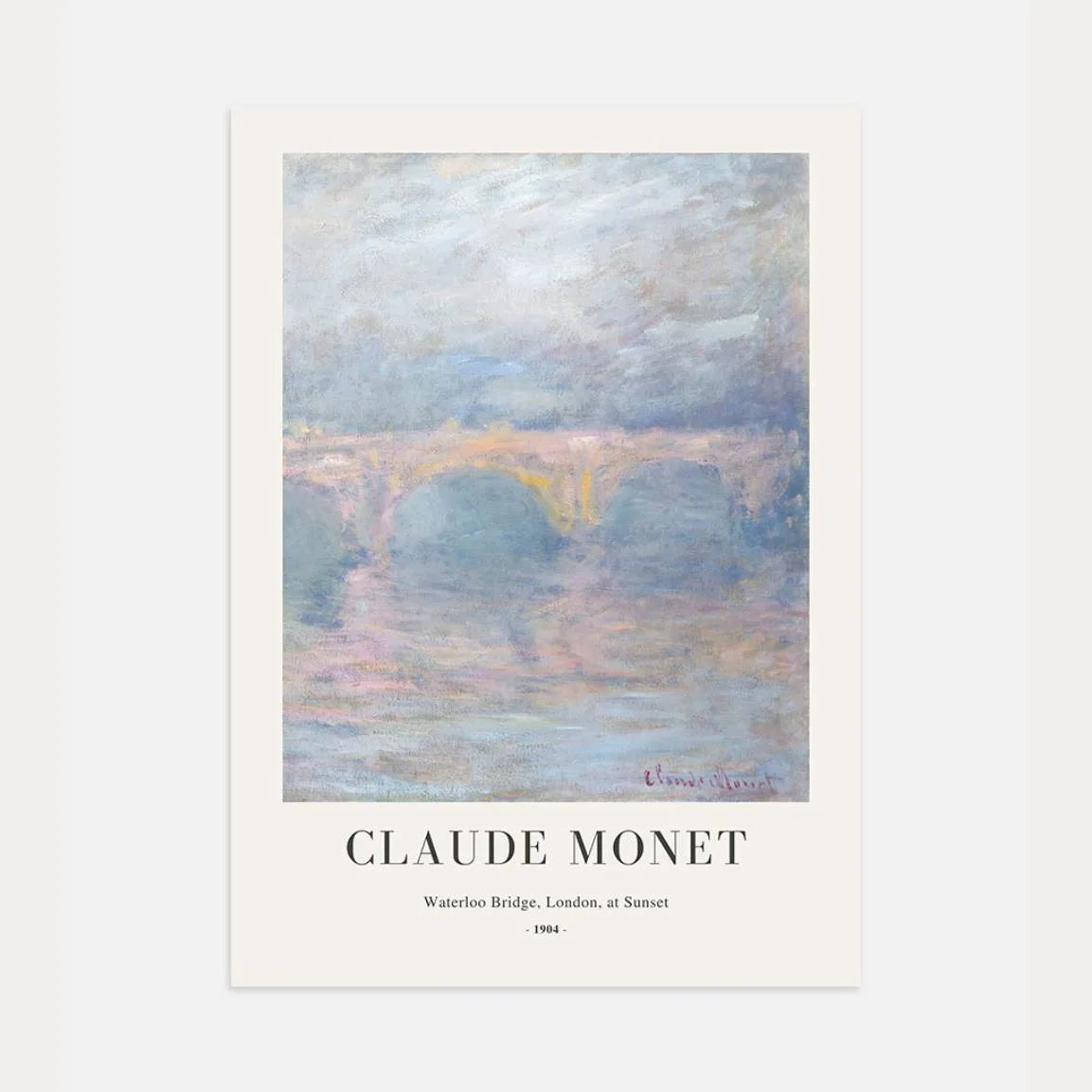 Monet Poster Tramonto