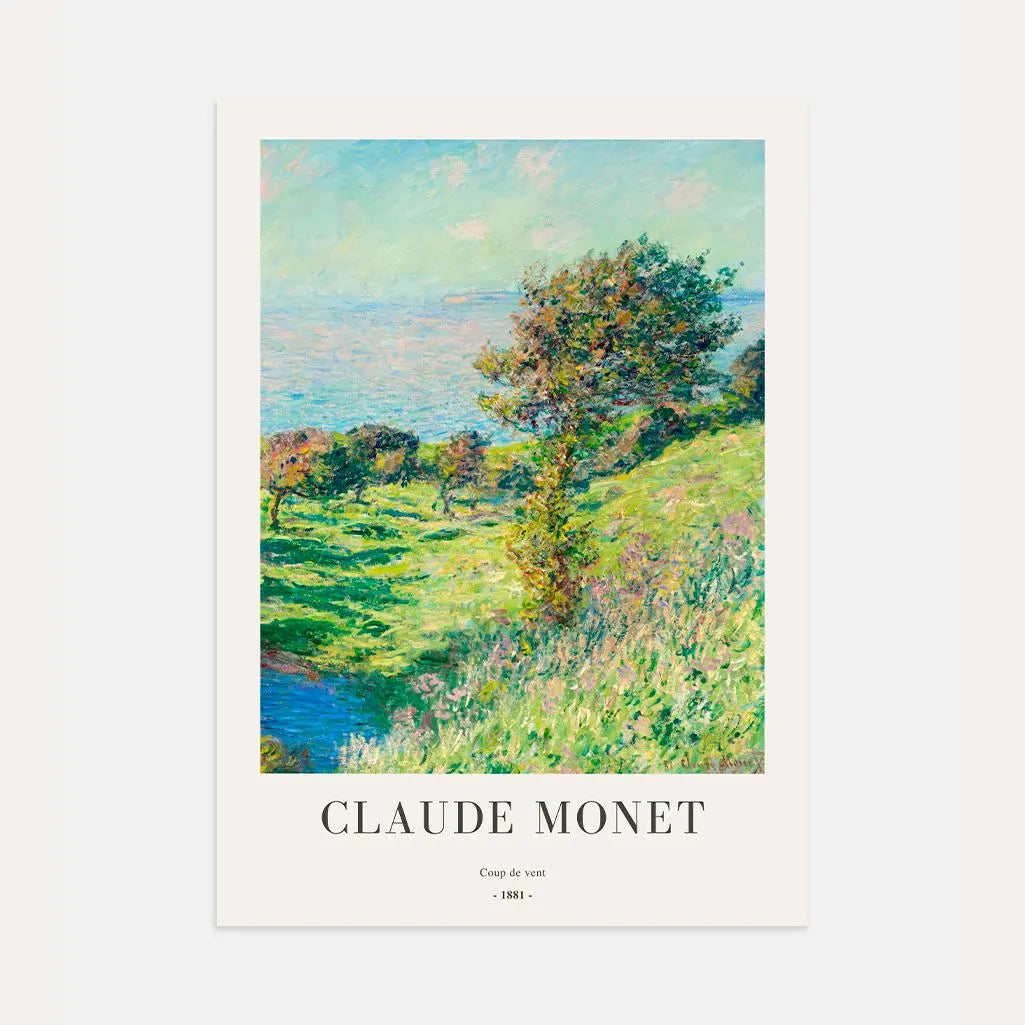 Claude Monet – Windstoß (1881) Poster