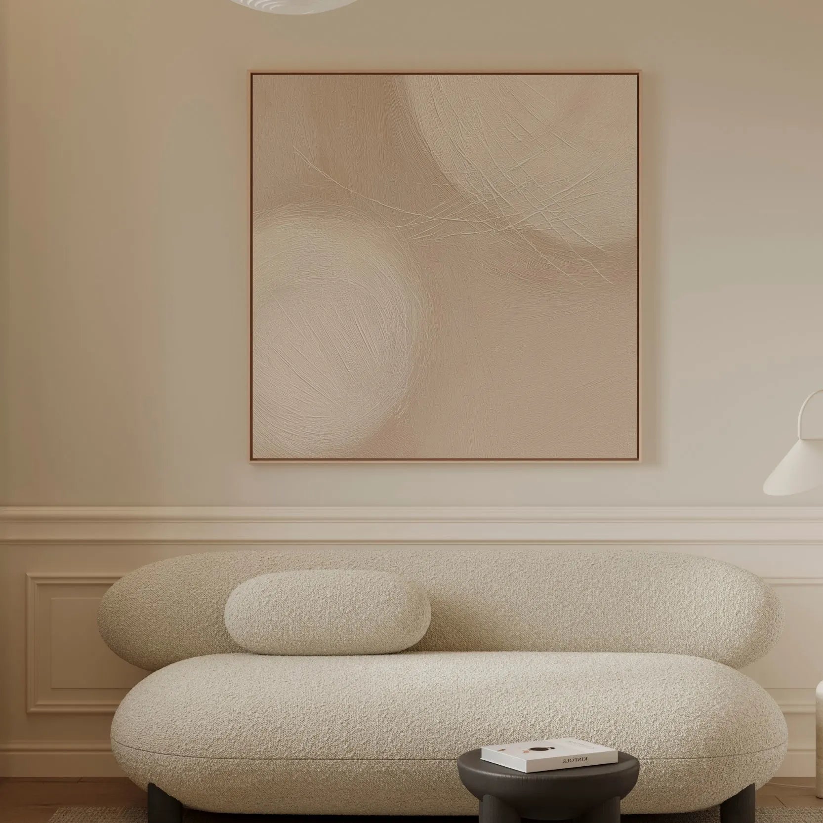 Toile encadrée – Harmonie beige