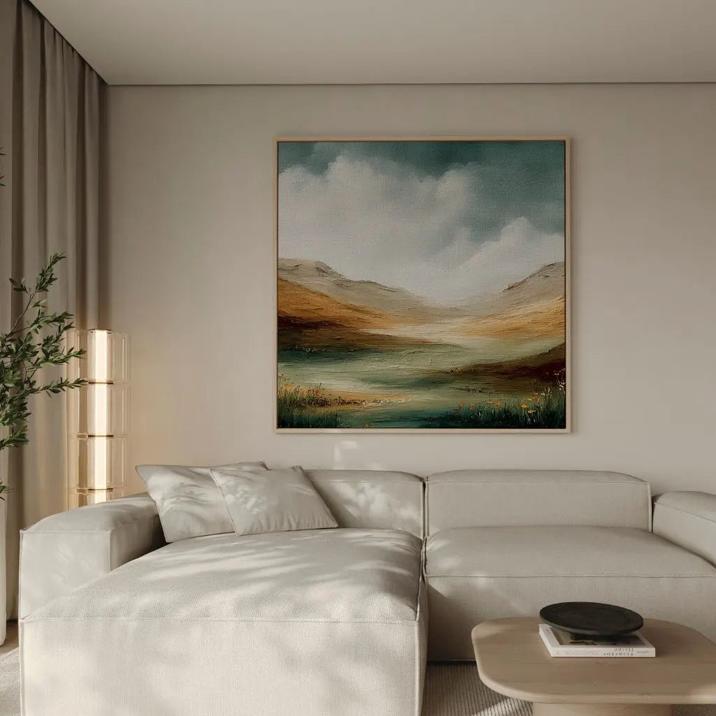 Toile encadrée – Vallée verte