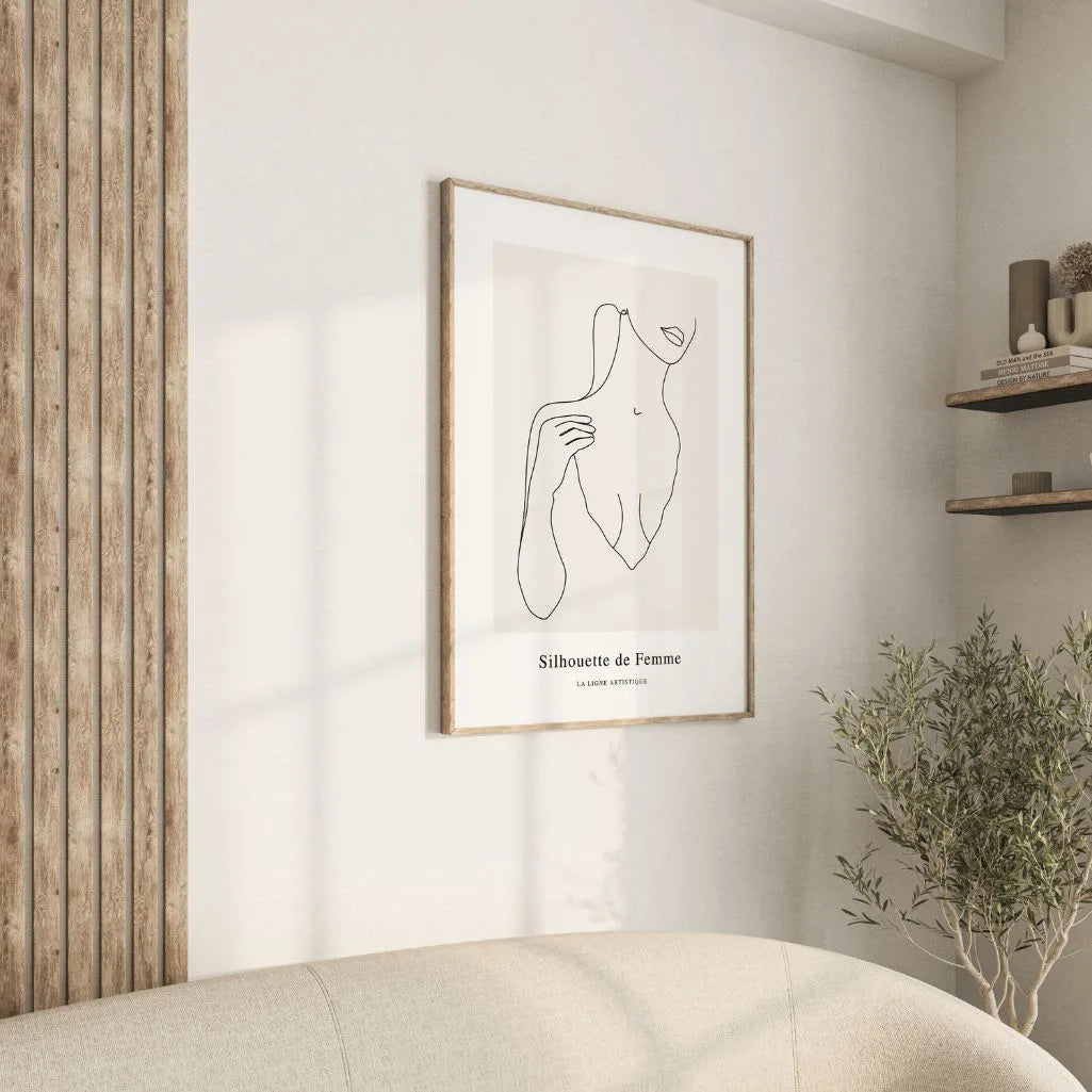 Line Art Subtle Femininity Poster