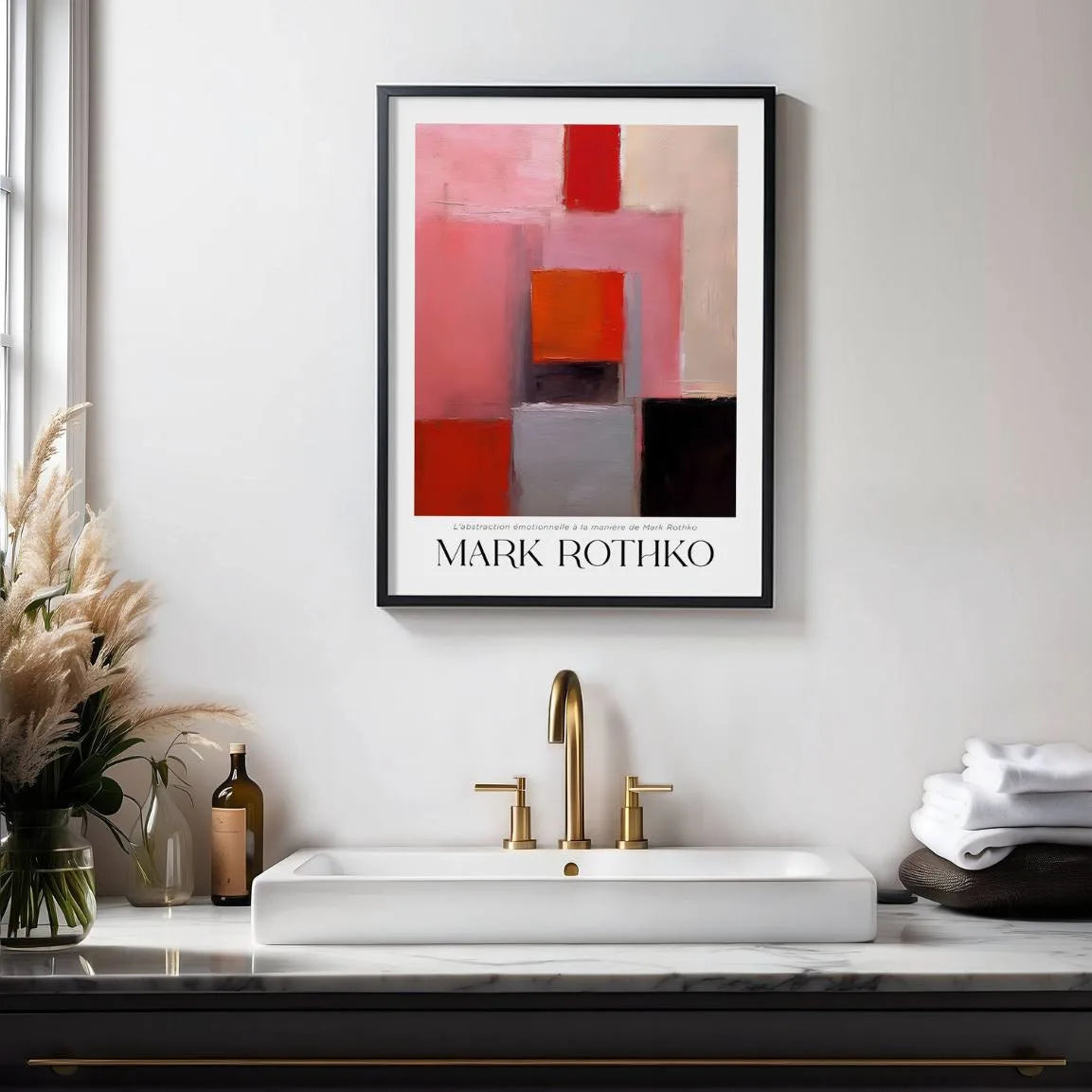 Rothko Pink Structure Poster
