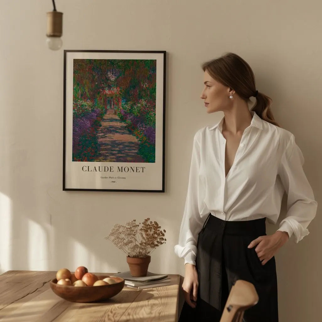 Poster Claude Monet – Sentiero del giardino a Giverny