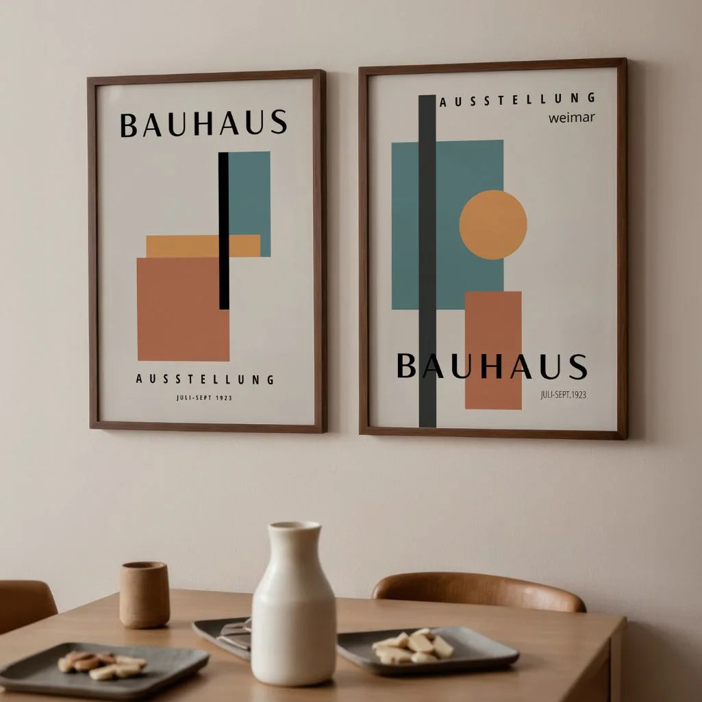 Bauhaus Farbformen – 2er Poster-Set