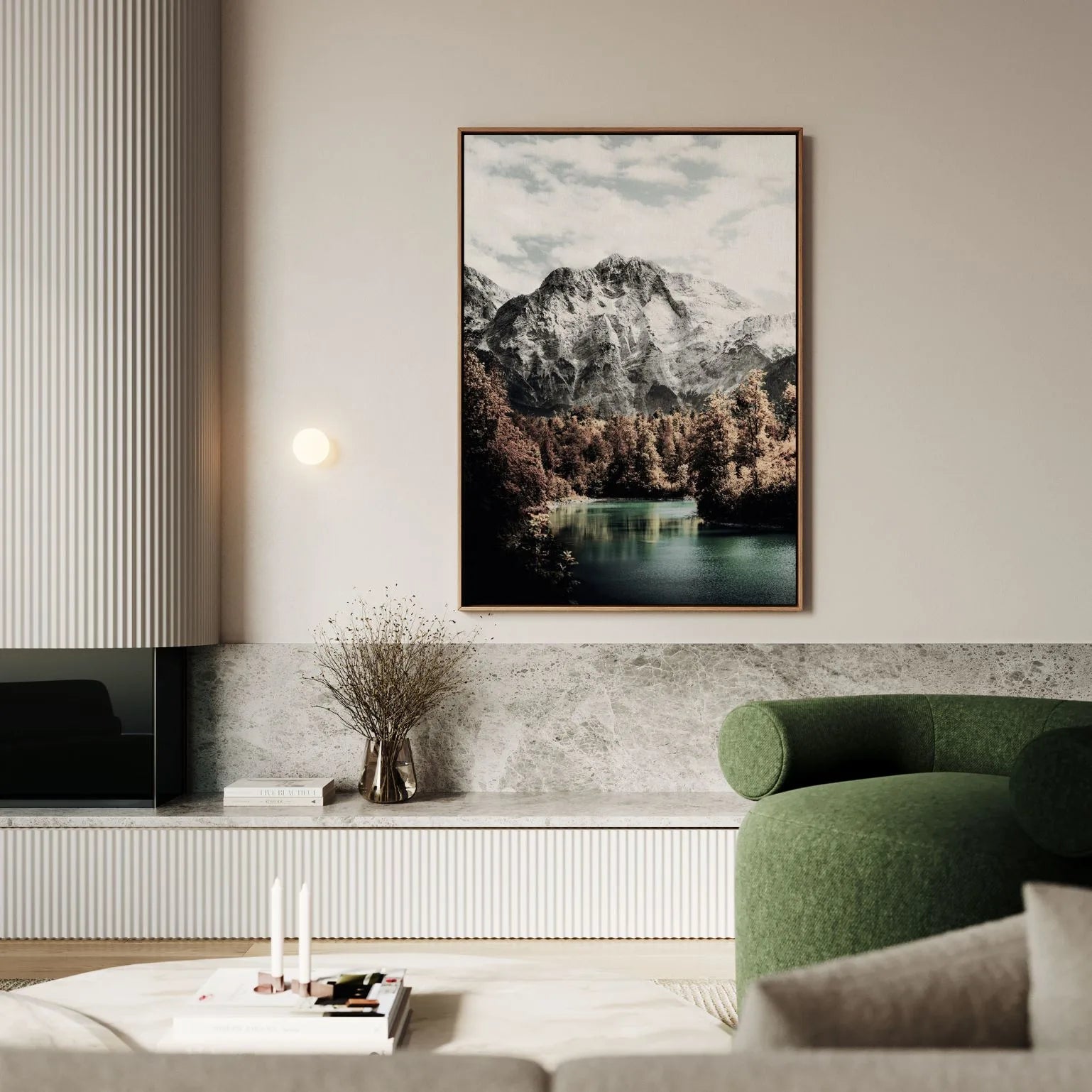 Toile encadrée - Force de la montagne