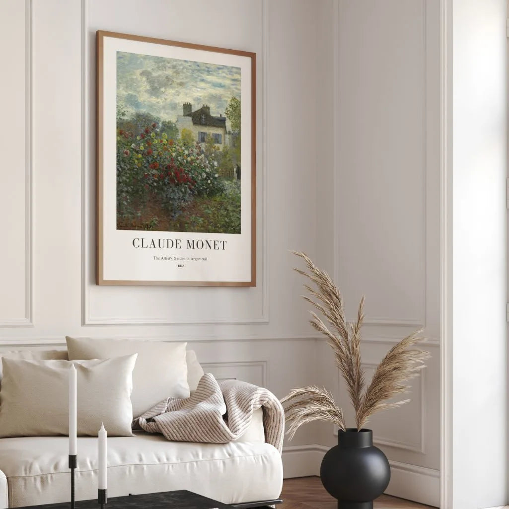 Claude Monet – Le Jardin de l’artiste à Argenteuil Affiche