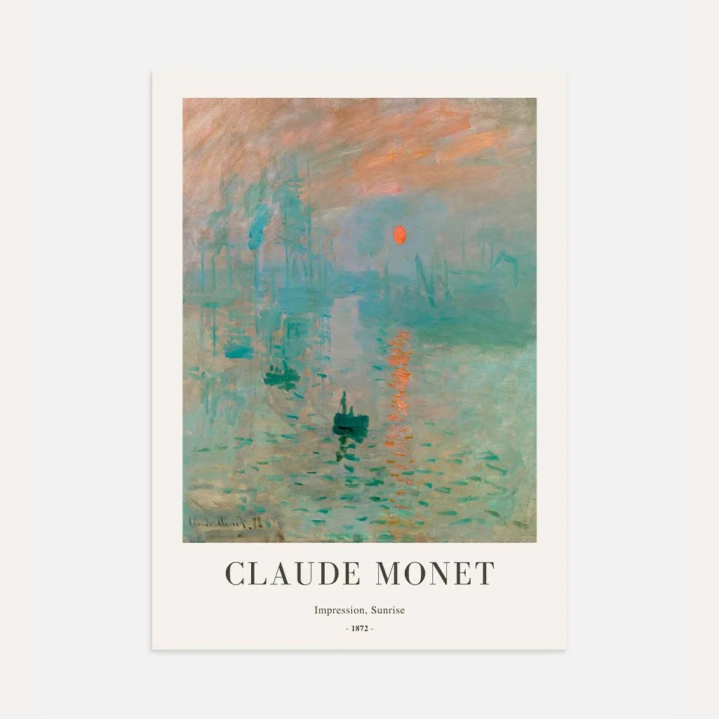 Claude Monet – Impressione, levar del sole Poster