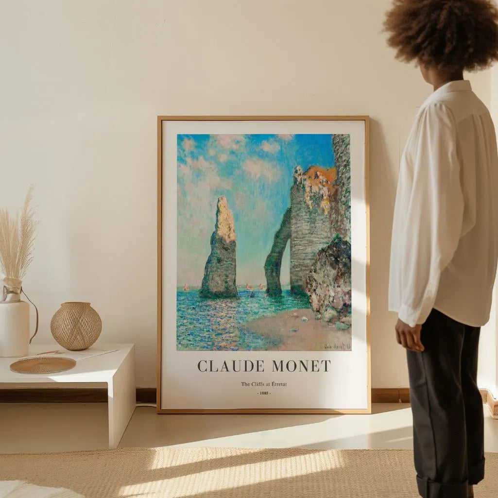 Claude Monet Poster – Klippen von Étretat