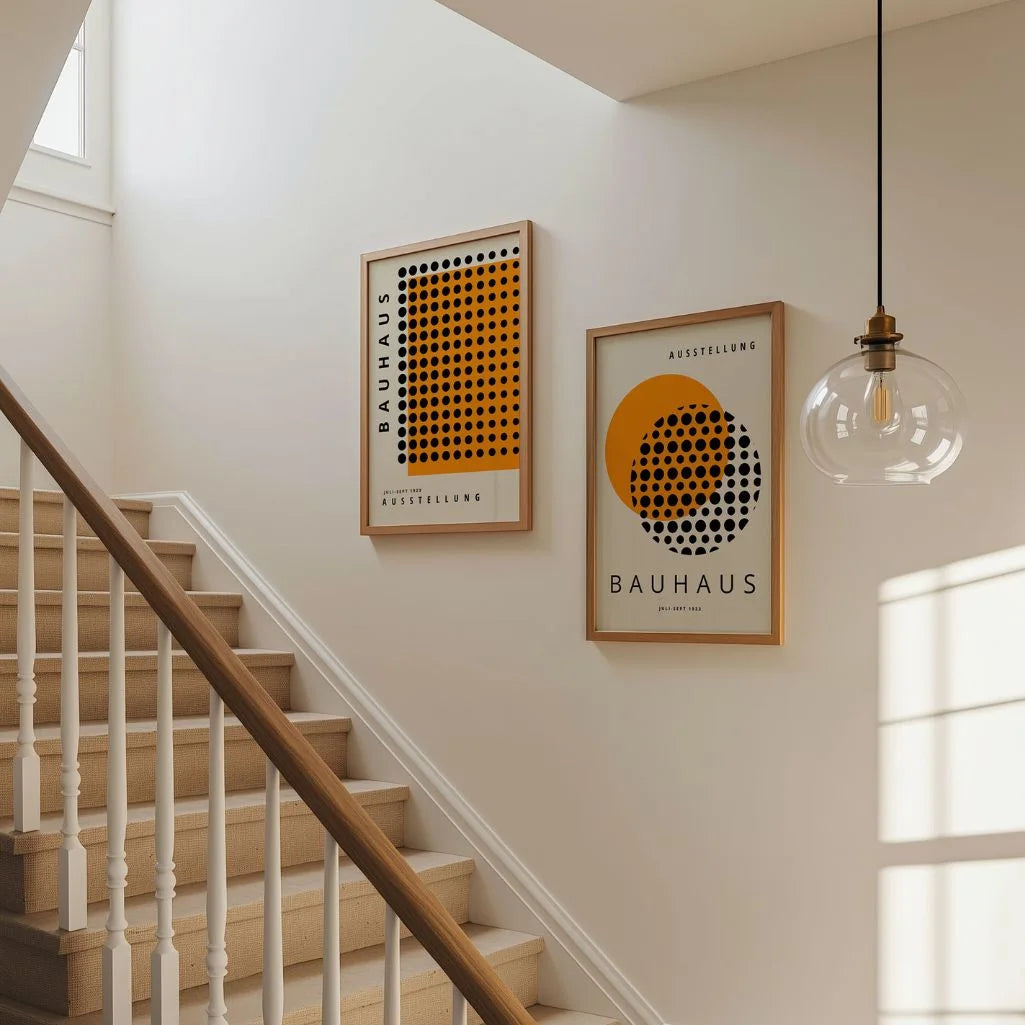 Bauhaus Noir Orange – Lot de 2 affiches