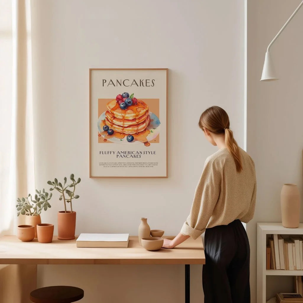 Pancakes with Syrup Poster