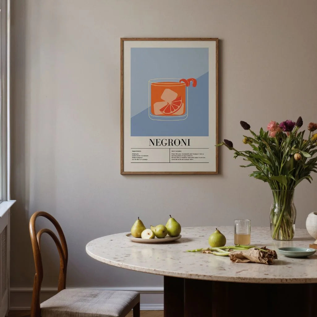 Negroni Ilustration Poster