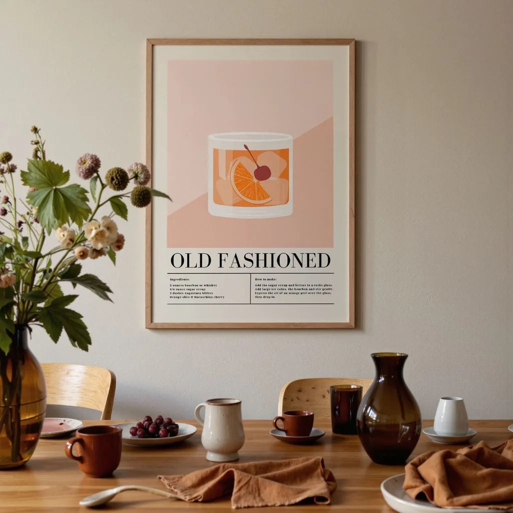 Affiche Cocktail Old Fashioned