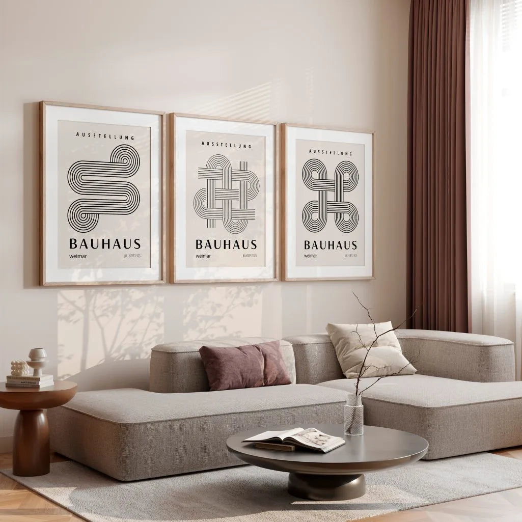 Structure & Balance Bauhaus Poster Set of 3