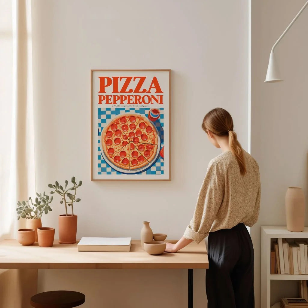 Pepperoni Pizza Poster