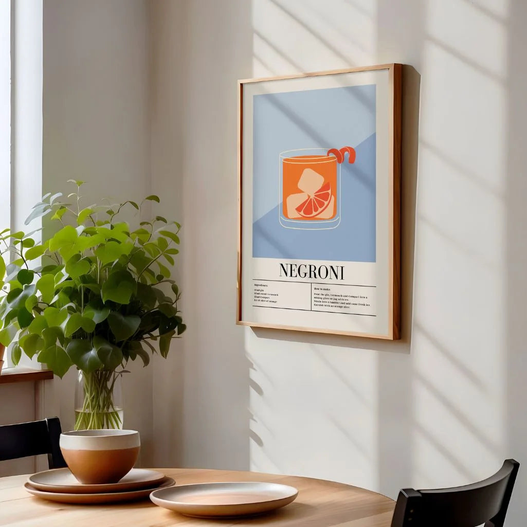 Negroni Ilustration Poster
