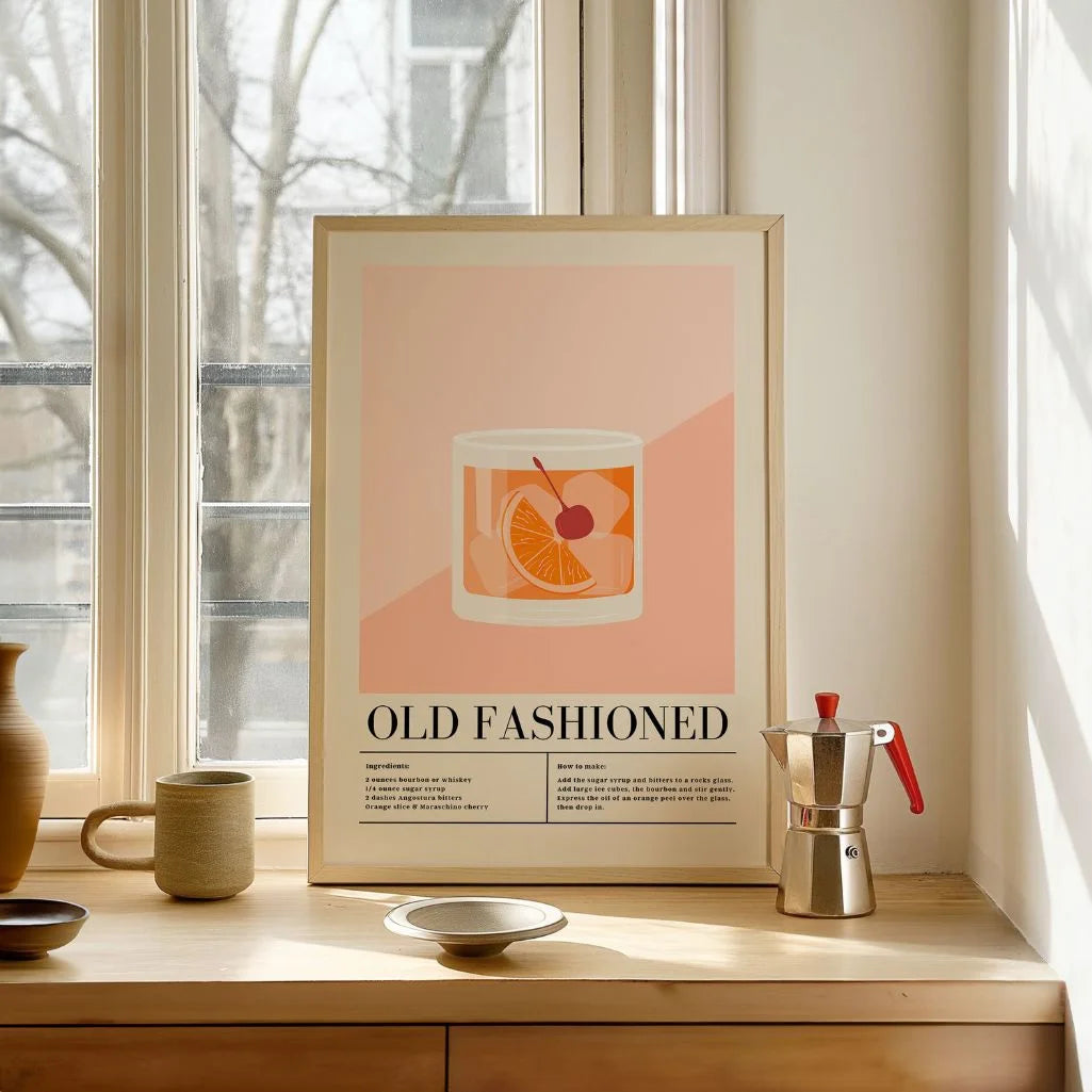 Affiche Cocktail Old Fashioned
