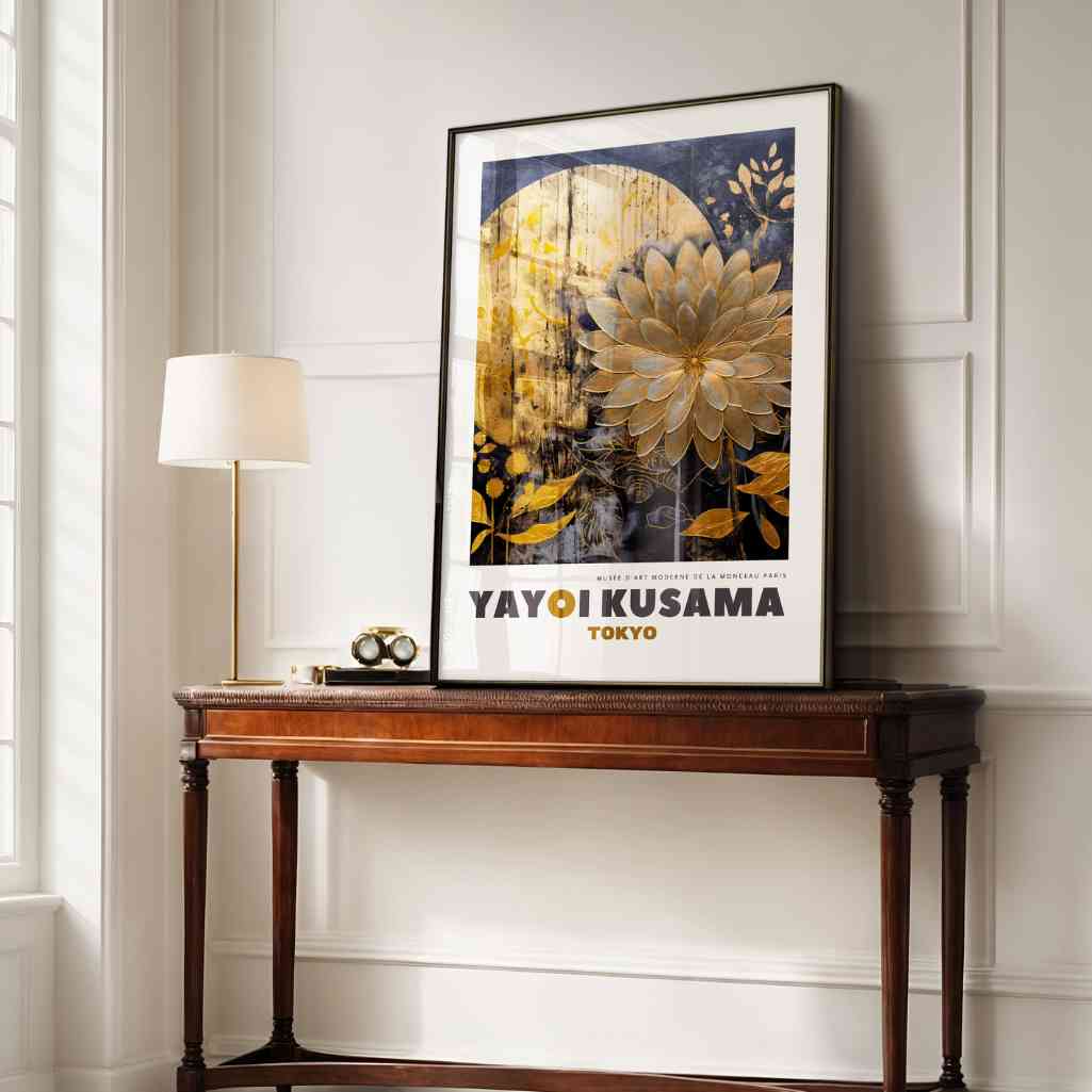 Yayoi Kusama Golden Accent Poster