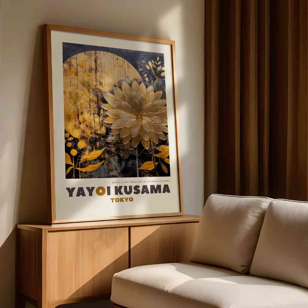 Yayoi Kusama – Affiche à Accent Doré
