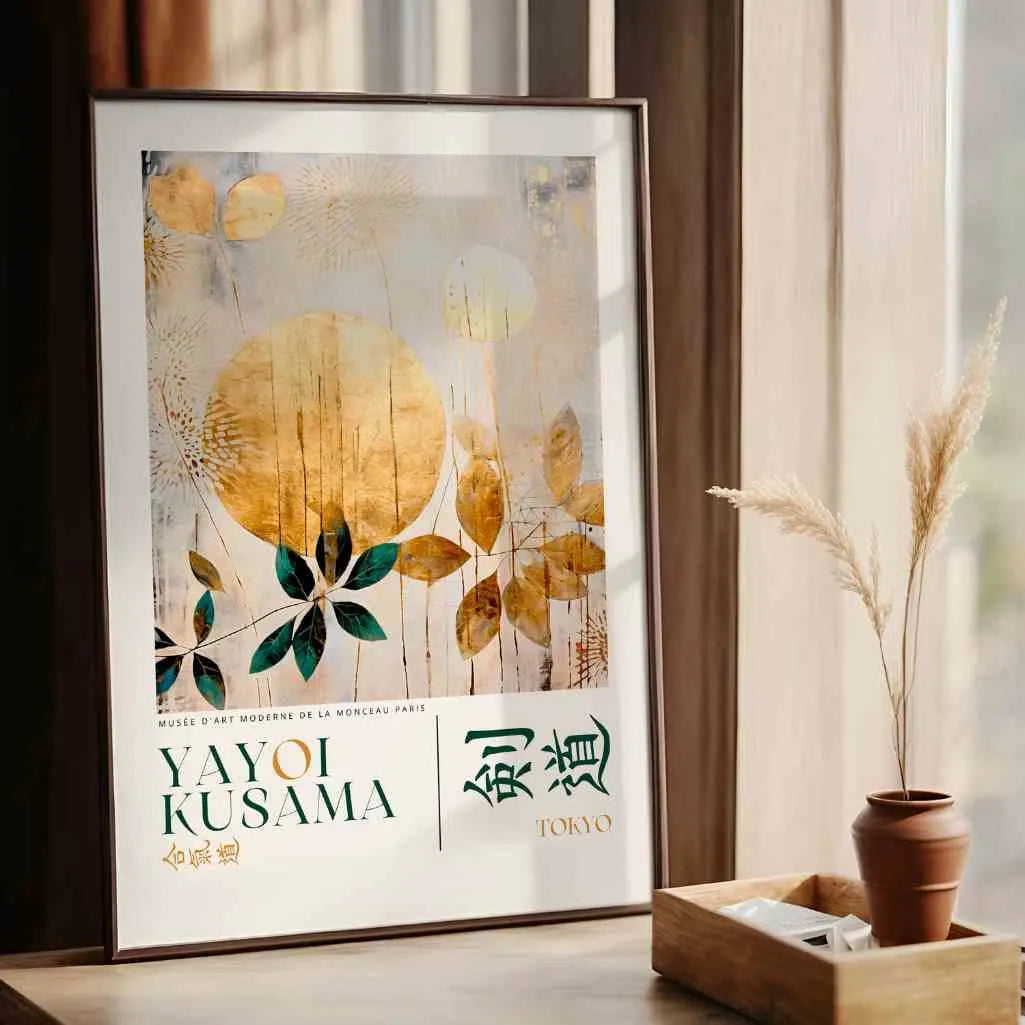 Yayoi Kusama Gold Elements Poster