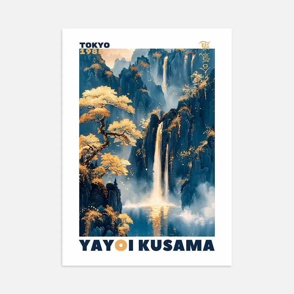 Yayoi Kusama – Goldener Bergwasserfall