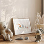 animals on a ride poster kids gallery wall