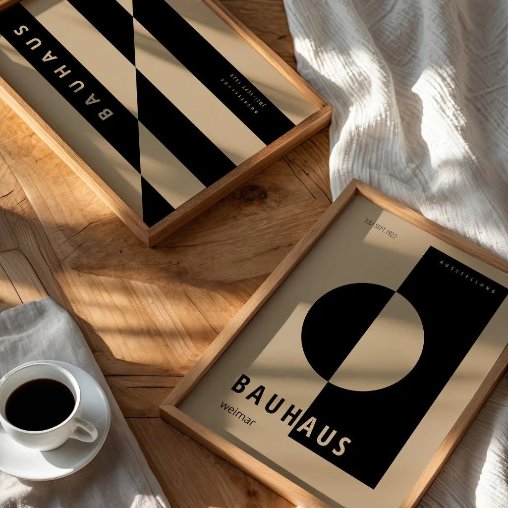 bauhaus poster gallery wall