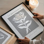botanique grey bloom poster gallery wall modern minimalist decor