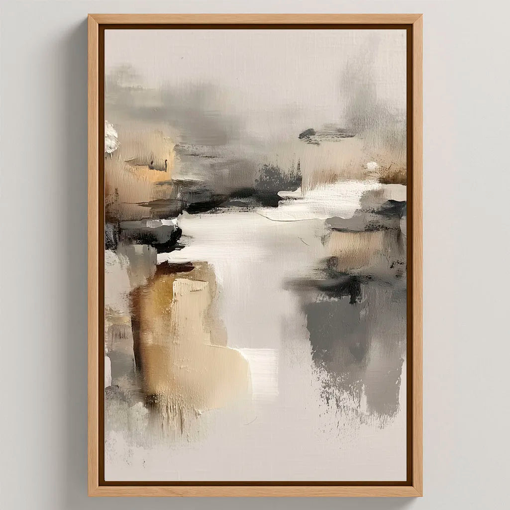 Gerahmtes Leinwandbild – Echo der Stille