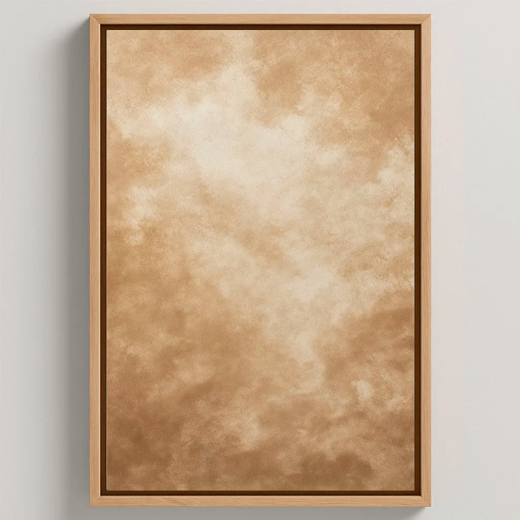 Gerahmtes Leinwandbild – Sandstille