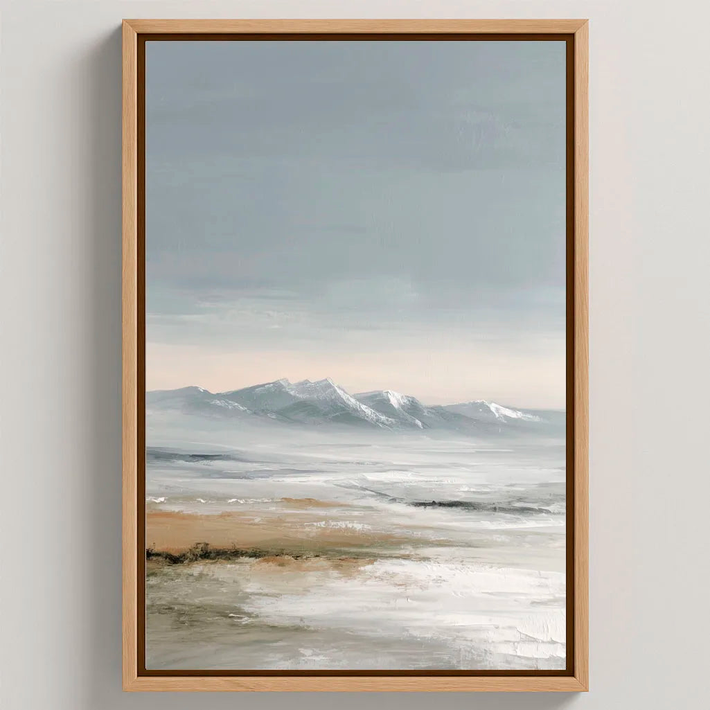 Gerahmtes Leinwandbild – Horizontflüstern