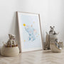elephant magic wand poster nursery decor
