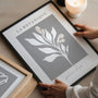 graphite plant poster bedroom calm contemporary decor