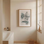 line art flowers poster bedroom minimalist wall art