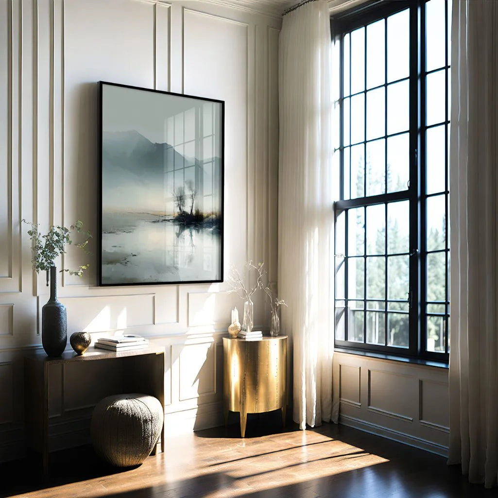mountain lake gallery wall decor