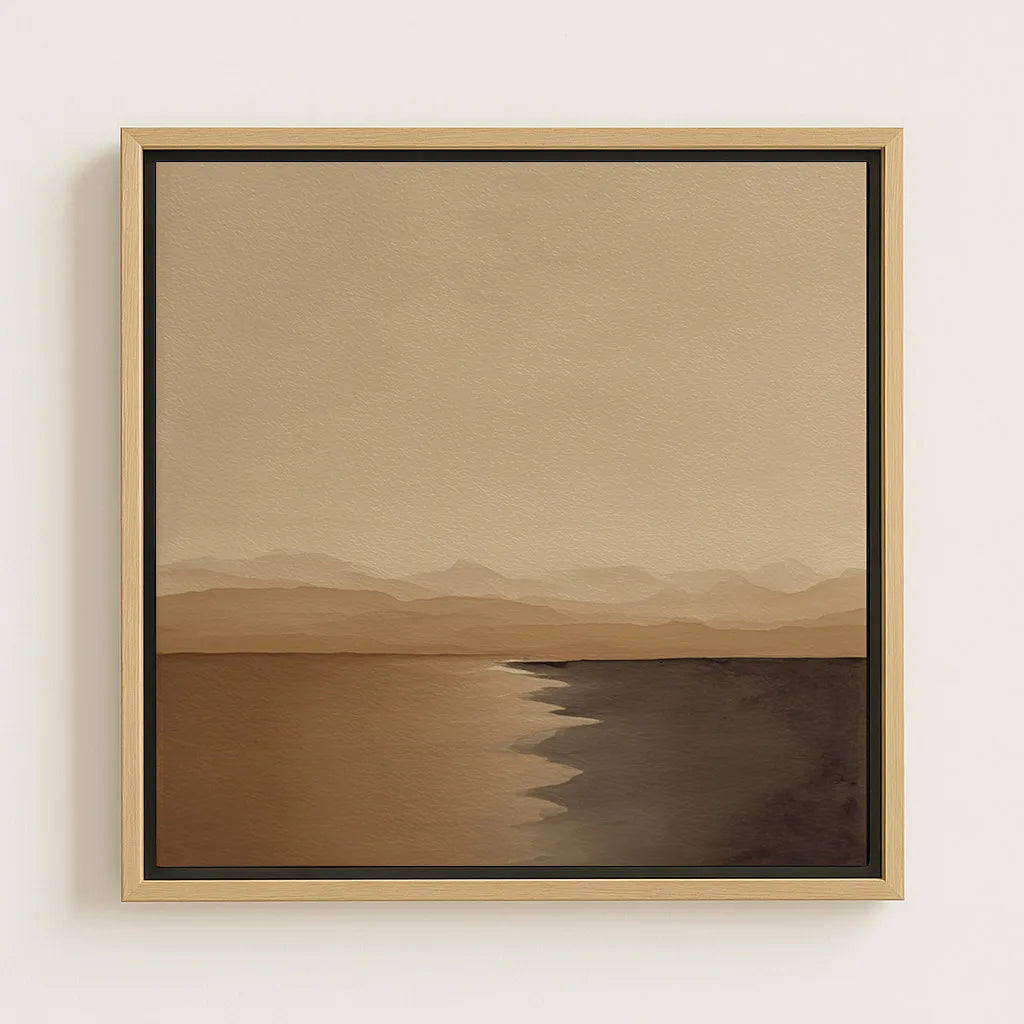 Toile encadrée – Horizon du silence