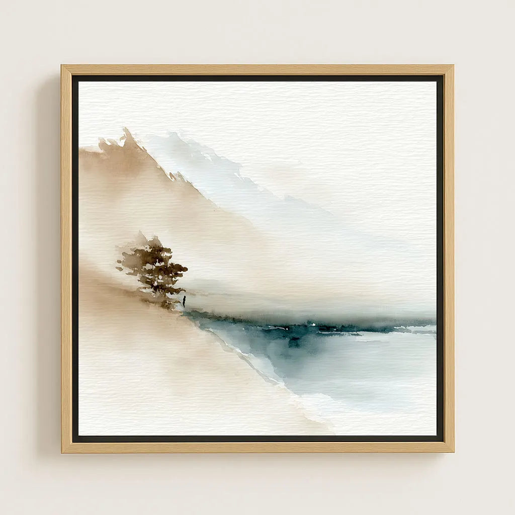 Toile encadrée – Silence au rivage