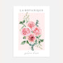 aquarell rosenstrauß poster rosa grün elegante florale wandkunst